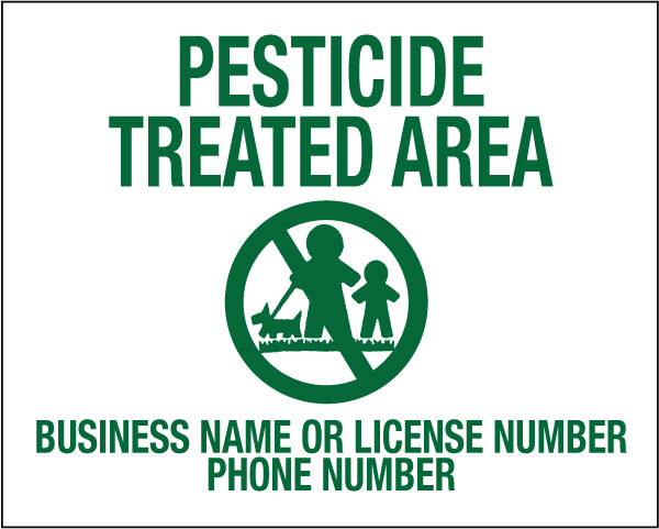 New Jersey Pesticide Notification Sign Laws And Regulations Presco Marking Products